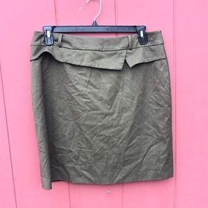 Antonio Melani olive green pencil skirt size 14